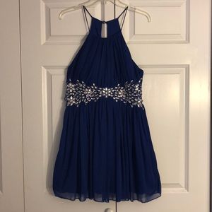 Royal blue semi-formal dress